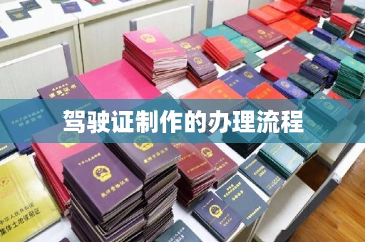 凤庆驾驶证制作的办理流程