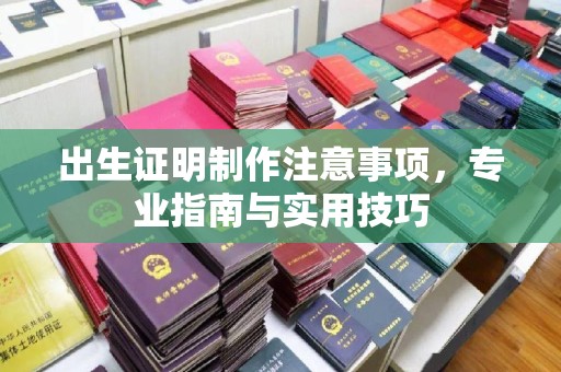 凤庆出生证明制作注意事项，专业指南与实用技巧