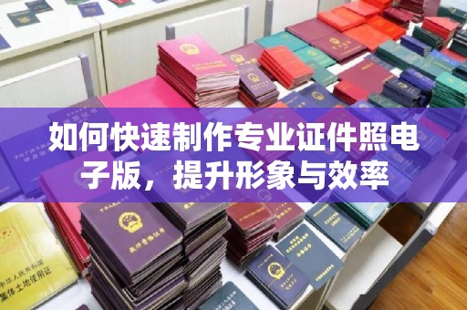 凤庆如何快速制作专业证件照电子版，提升形象与效率