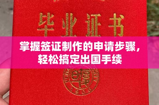 凤庆掌握签证制作的申请步骤，轻松搞定出国手续