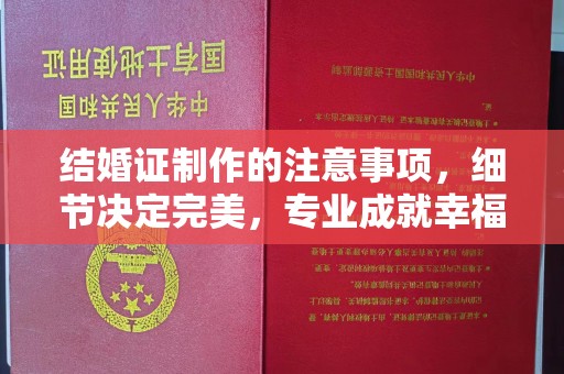 凤庆结婚证制作的注意事项，细节决定完美，专业成就幸福